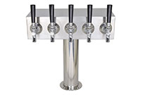 <!--700 Series 5 Faucet Glycol Ready T-Tower with 3 Inch (in) Round Base-->