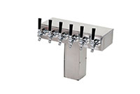 <!--700 Series 6 Faucet Air Cooled T-Tower with Square Base and Stainless Steel Faucet and Shank-->