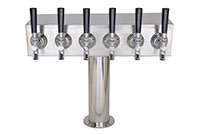 <!--700 Series 6 Faucet Glycol Ready National Sanitation Foundation (NSF) Listed T-Tower with 3 Inch (in) Round Base-->