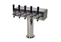 <!--600 Series 5 Faucet Air Cooled National Sanitation Foundation (NSF) Listed T-Tower with Stainless Steel Faucets, Shanks, and 3 Inch (in) Round Base-->