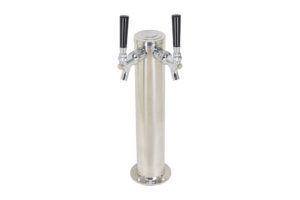 619X-16SS Two Product Single Column Tower - 16" Tall - S/S Faucets, Shanks and Tailpieces   