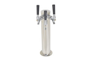 619X-3-16SS Three Product Single Column Tower - Height 16" - S/S Faucets, Shanks and Tailpieces 
