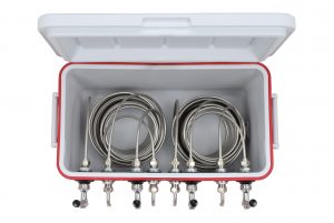 811Q-100FSS Four Product 48qt Coil Box with 100' Coils - Bartender Style - All 304 SS Contact