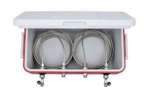 811-100FSS Two Product Bartender Style Coil Box with 2 - 100' Coils - All 304 SS Contact 