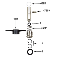 Replacement Probe Washer - Fits Bottom of 45, 55S-1, 768-1 and 758 - 4