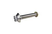 6 Inch (in) Length 304 Stainless Steel Shank with Stainless Steel Flange