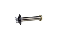 6 Inch (in) Length 304 Stainless Steel Shank with Black Plastic Flange