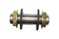 4 Inch (in) Size Plated Stainless Steel Cooler Coupler with Washer and Locknut