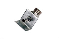 Stainless Wall Bracket with 3/8 Inch (in) Hose x Male Beer Thread