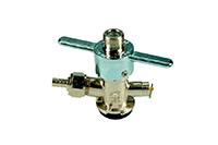 Wing Handle Coupler for “S” Systems Plated Brass Body with Metal Handle