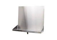 6 Inch (in) Width and 16 Inch (in) Length Wall Mount Tray with No Shank Holes
