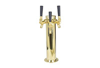 2 Faucet Physical Vapor Deposition (PVD) Wine Tower with 304 Stainless Steel Faucets and Shanks