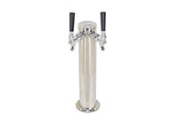 2 Faucet 16 Inch (in) Height Single Column Wine Tower with 304 Stainless Steel