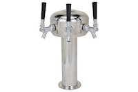 4 Faucet Mini Mushroom Tower with 304 Stainless Steel Faucets and Shanks-2