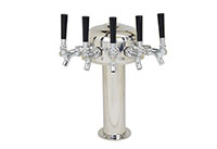 5 Faucet Chrome Plated Air Cooled Mini Mushroom Tower - 2