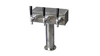 <!--600 Series 3 Faucet Air Cooled T-Tower with 3 Inch (in) Round Base and Stainless Steel Faucet and Shank-->