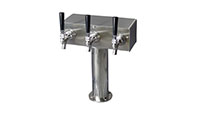 600 Series 3 Faucet Glycol Ready T-Tower with 3 Inch (in) Round Base