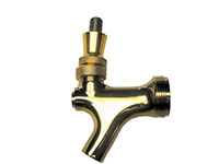 Stainless Steel Faucet with Physical Vapor Deposition (PVD) Gold Plating and Internal Parts
