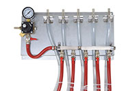 Five Product Air Distributor Panel with Cornelius Regulator