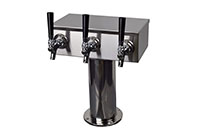 700 Series 3 Faucet Air Cooled T-Tower with 4 Inch (in) Round Base and Stainless Steel Faucet and Shank