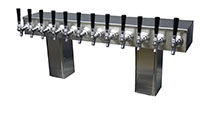 700 Series 12 Faucet Glycol Ready Pass-Thru National Sanitation Foundation (NSF) Listed Tower with Stainless Steel Faucets, Shanks (0759G-12SS)