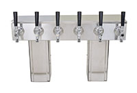 700 Series 6 Faucet Glycol Ready Pass-Thru National Sanitation Foundation (NSF) Listed Tower with Stainless Steel Faucets, Shanks (0759G-6SS)