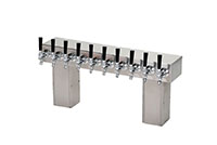 700 Series 10 Faucet Air Cooled Pass-Thru Tower with Stainless Steel Faucets and Shanks (0759N-10SS)