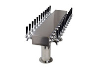 24 Faucet Double Sided Stainless Steel Pass-Thru Tower - 2