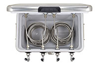 Four Faucet 70 Feet (ft) Length and 50 Quarts (qt) Capacity Stainless Steel Coil Cooler
