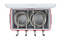 100 Feet (ft) Length and 48 Quarts (qt) Capacity Four Faucet Coil Box