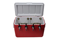 50 Feet (ft) Length and 48 Quarts (qt) Capacity Four Faucet Coil Box with Stainless Steel Contact