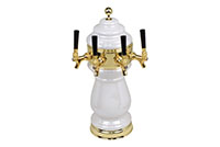 4 Faucet Standard Ceramic Tower with Physical Vapor Deposition (PVD) Gold Hardware - 4