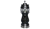 2 Faucet Ceramic Wine Tower with Chrome Hardware 2 Faucet Ceramic Wine Tower with Chrome Hardware