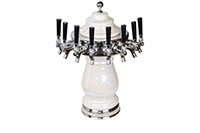 8 Faucet Pearl White Mushroom Ceramic Tower