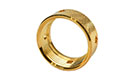 Physical Vapor Deposition (PVD) Gold Plated Coupling Nut - 2