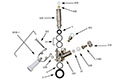 Keg Coupler with Plated Body and Probe and Your Choice of Colored Handle - "D" System - 3
