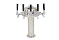 5 Faucet Mini Mushroom Tower with 304 Stainless Steel Faucets and Shanks-2