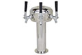 3 Faucet 304 Stainless Steel Glycol Ready Mini Mushroom Tower - 2