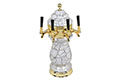 <!--4 Faucet Standard Ceramic Tower with Physical Vapor Deposition (PVD) Gold Hardware-->