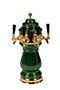 4 Faucet Standard Ceramic Tower with Physical Vapor Deposition (PVD) Gold Hardware - 3