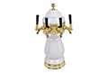 4 Faucet Standard Ceramic Tower with Physical Vapor Deposition (PVD) Gold Hardware - 4