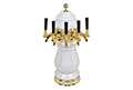 <!--5 Faucet Standard Ceramic Tower with Physical Vapor Deposition (PVD) Gold Hardware-->