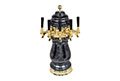 <!--5 Faucet Standard Ceramic Tower with Physical Vapor Deposition (PVD) Gold Hardware - 2-->