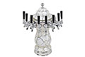 8 Faucet Pearl White Mushroom Ceramic Tower - 4