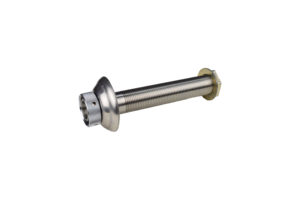 1336CFX Stainless Steel Shank with Stainless Steel Flange - 1/4" Bore - 5 1/8" Long