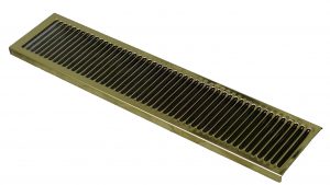 20-08B PVD Brass Louvered Replacement Grid - For 616, 616F and 616B Drip Trays 
