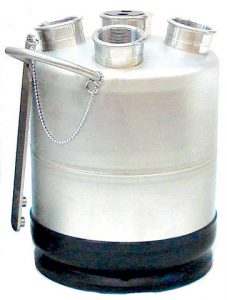 258 Stainless Cleaning Can - 2.91 Gal. Valves Sold Separately 
