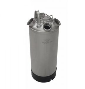 258LGF Stainless Cleaning Can - 4.75 Gallon with Flip Top - Valves Sold Separately 