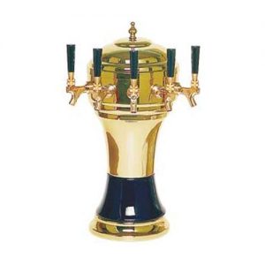 882ZG-5B Five Faucet Gold European Draft Tower with Glycol Loop 