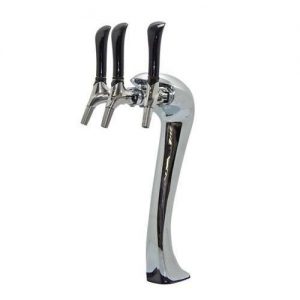951G-3C Three Faucet Tower with Glycol Loop - Made with SS Screw in Shanks 